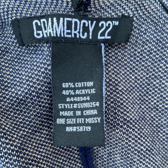 Gramercy 22 Open Cardigan Shawl Cloak Cape Poncho Kimono Blanket Wrap Top - Picture 3 of 5